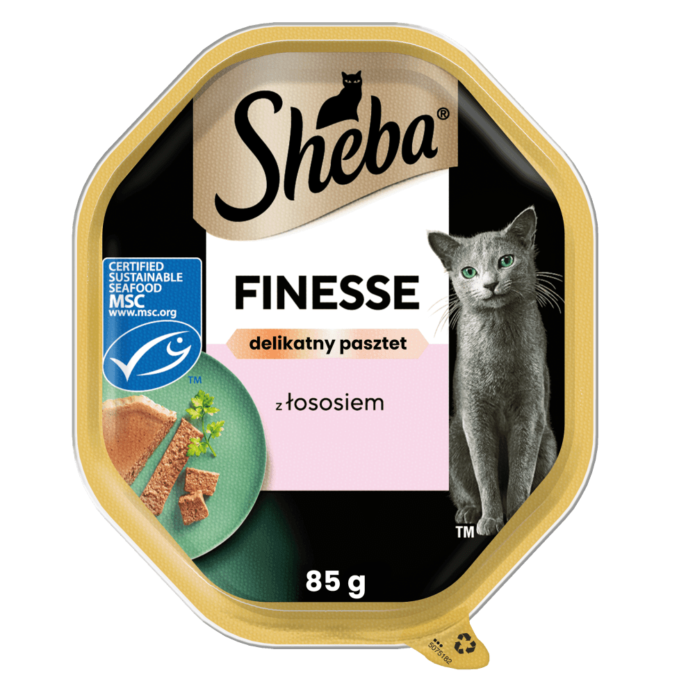 SHEBA® Finesse z Łososiem w delikatnym pasztecie 85 g - 1
